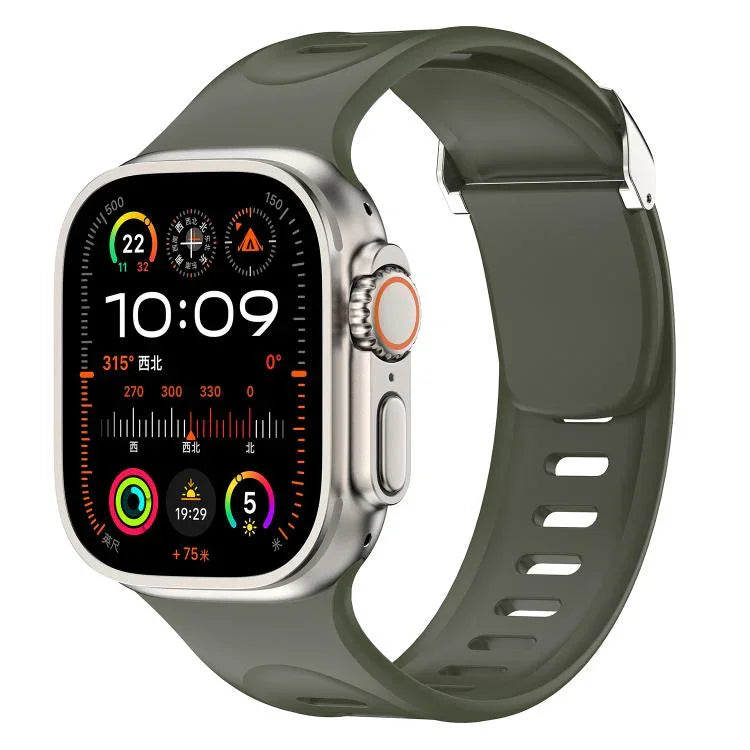 Bracelet de montre en silicone Explorer, pour Apple Watch 46 mm / 49 mm / 45 mm / 44 mm