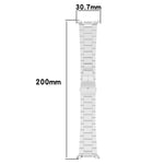 Bracelet de montre en acier inoxydable à trois maillons minces, pour Samsung Galaxy Watch8 / Watch8 Classic