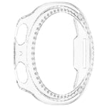 Boîtier de montre PC creux à demi-couverture en diamant à une rangée, pour Samsung Galaxy Watch 8 44 mm, pour Samsung Galaxy Watch 8 40 mm
