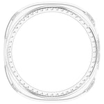 Boîtier de montre PC creux à demi-couverture en diamant à une rangée, pour Samsung Galaxy Watch 8 44 mm, pour Samsung Galaxy Watch 8 40 mm