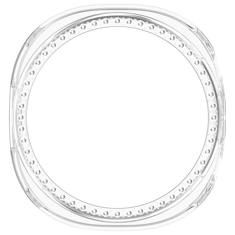 Boîtier de montre PC creux à demi-couverture en diamant à une rangée, pour Samsung Galaxy Watch 8 44 mm, pour Samsung Galaxy Watch 8 40 mm
