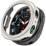 Boîtier de montre PC creux à demi-couverture en diamant à une rangée, pour Samsung Galaxy Watch 8 44 mm, pour Samsung Galaxy Watch 8 40 mm