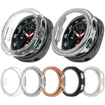 Boîtier de montre PC creux à demi-couverture en diamant à une rangée, pour Samsung Galaxy Watch 8 44 mm, pour Samsung Galaxy Watch 8 40 mm