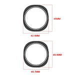 Boîtier de montre PC creux à demi-couverture en diamant à une rangée, pour Samsung Galaxy Watch 8 44 mm, pour Samsung Galaxy Watch 8 40 mm