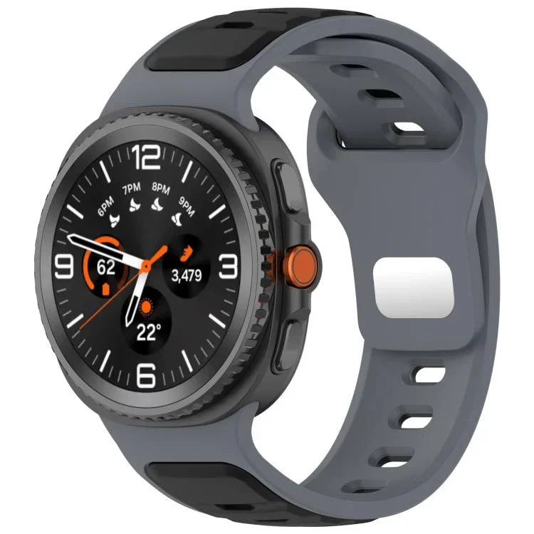 Bracelet de montre en silicone bicolore à boucle inversée, pour Samsung Galaxy Watch8 / Watch8 Classic