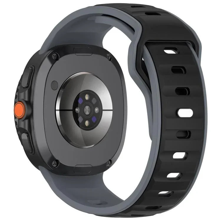 Bracelet de montre en silicone bicolore à boucle inversée, pour Samsung Galaxy Watch8 / Watch8 Classic