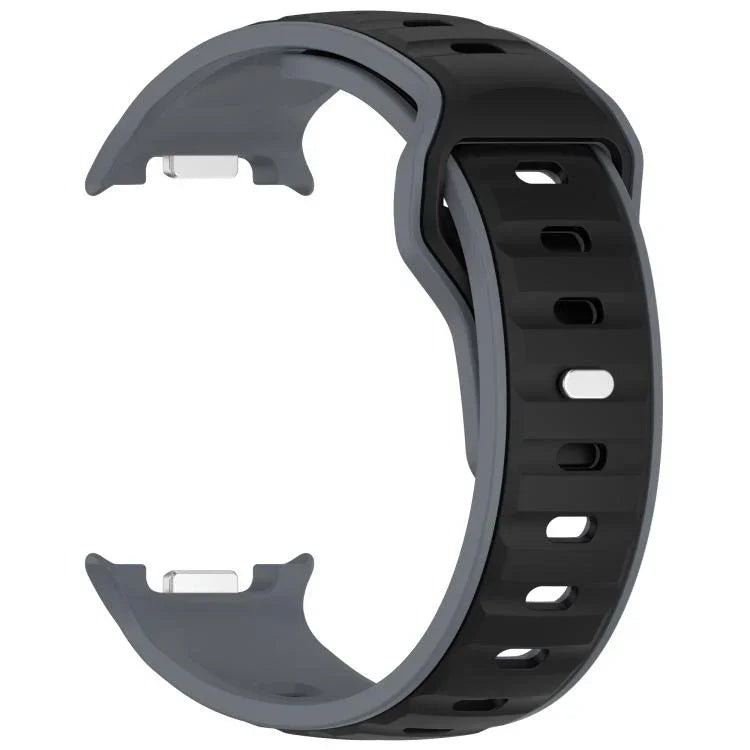 Bracelet de montre en silicone bicolore à boucle inversée, pour Samsung Galaxy Watch8 / Watch8 Classic