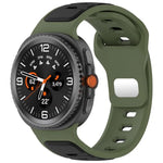 Bracelet de montre en silicone bicolore à boucle inversée, pour Samsung Galaxy Watch8 / Watch8 Classic