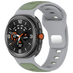 Bracelet de montre en silicone bicolore à boucle inversée, pour Samsung Galaxy Watch8 / Watch8 Classic