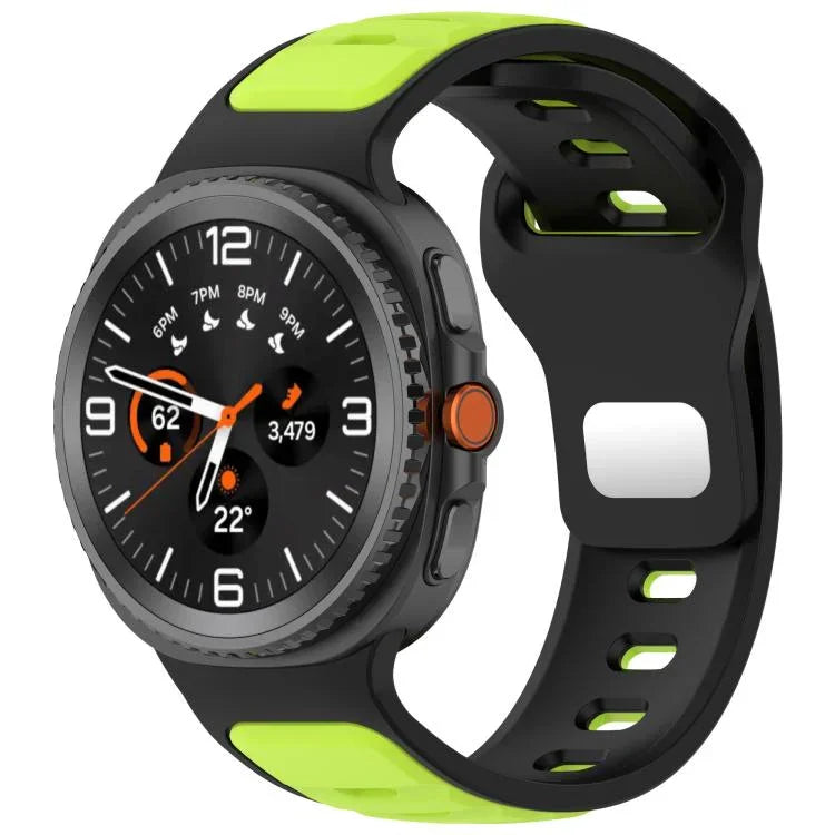 Bracelet de montre en silicone bicolore à boucle inversée, pour Samsung Galaxy Watch8 / Watch8 Classic