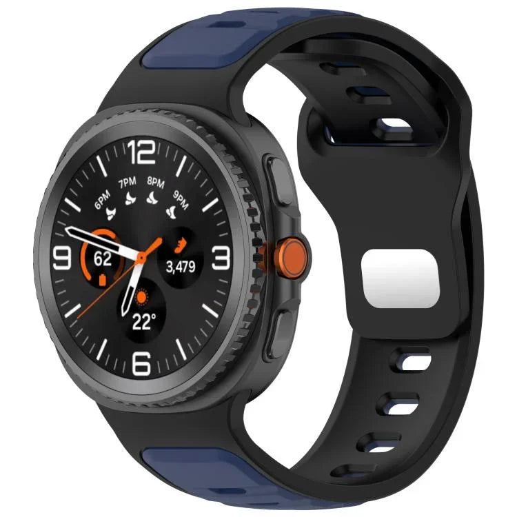 Bracelet de montre en silicone bicolore à boucle inversée, pour Samsung Galaxy Watch8 / Watch8 Classic