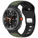 Bracelet de montre en silicone bicolore à boucle inversée, pour Samsung Galaxy Watch8 / Watch8 Classic