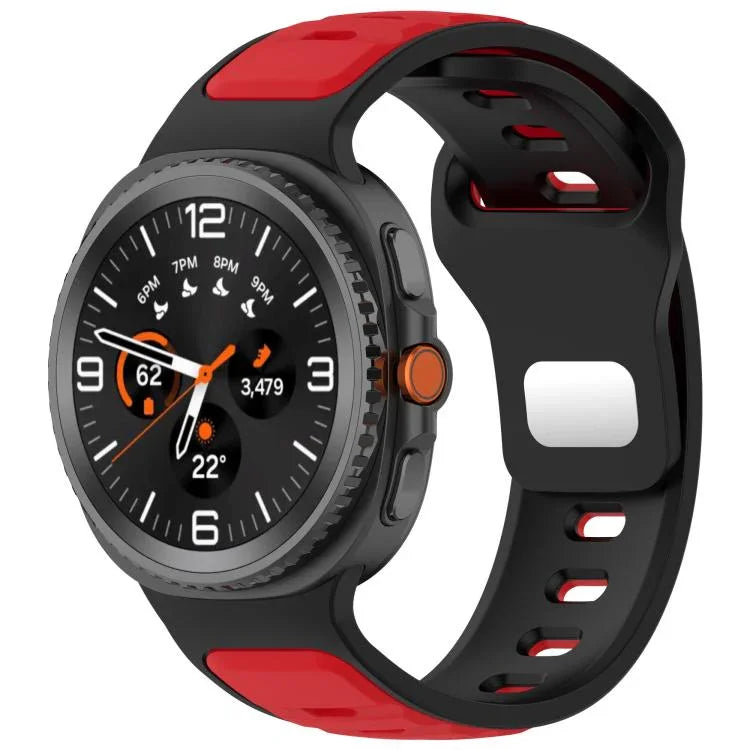 Bracelet de montre en silicone bicolore à boucle inversée, pour Samsung Galaxy Watch8 / Watch8 Classic
