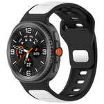 Bracelet de montre en silicone bicolore à boucle inversée, pour Samsung Galaxy Watch8 / Watch8 Classic