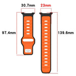 Bracelet de montre en silicone bicolore à boucle inversée, pour Samsung Galaxy Watch8 / Watch8 Classic
