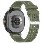 Bracelet de montre hybride en nylon tressé et silicone, pour Samsung Galaxy Watch8 / Watch8 Classic