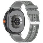 Bracelet de montre hybride en nylon tressé et silicone, pour Samsung Galaxy Watch8 / Watch8 Classic