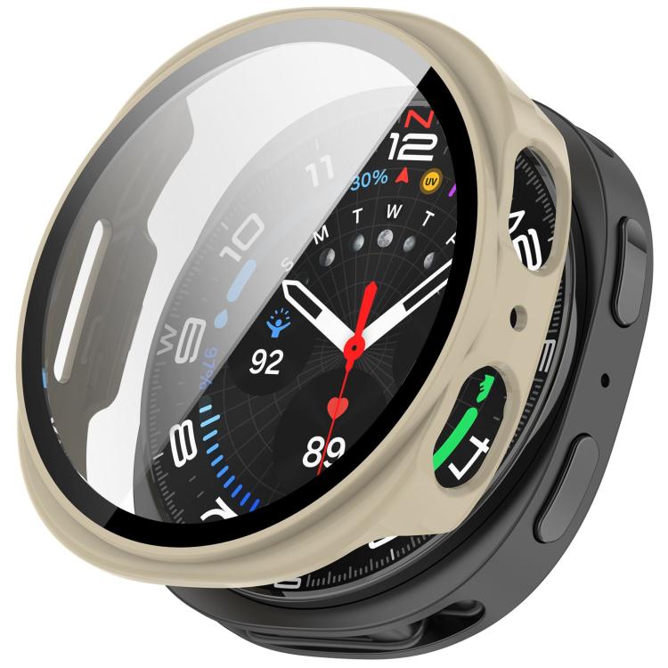 Housse de montre PC intégrée en verre trempé, pour Samsung Galaxy Watch8 Classic 46 mm, pour Samsung Galaxy Watch 8 44 mm, pour Samsung Galaxy Watch 8 40 mm