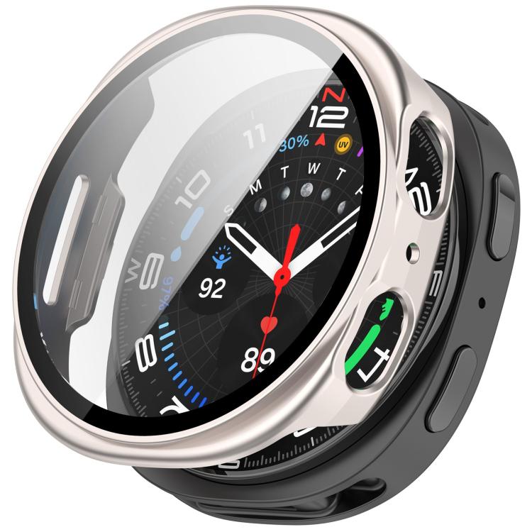 Housse de montre PC intégrée en verre trempé, pour Samsung Galaxy Watch8 Classic 46 mm, pour Samsung Galaxy Watch 8 44 mm, pour Samsung Galaxy Watch 8 40 mm