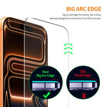 Film en Verre Trempé Épais ENKAY, Sans Bord Blanc, 9H, Grand Arc, Bords en Aluminium-silicium, Pour iPhone 17 Pro Max, Pour iPhone 17 Pro, Pour iPhone 17, Pour iPhone Air