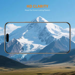 Film en Verre Trempé Épais ENKAY, Sans Bord Blanc, 9H, Grand Arc, Bords en Aluminium-silicium, Pour iPhone 17 Pro Max, Pour iPhone 17 Pro, Pour iPhone 17, Pour iPhone Air