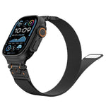 Bracelet de montre magnétique en acier milanais, pour Apple Watch 46 mm / 49 mm / 45 mm / 44 mm