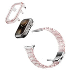 Bracelet de montre en résine époxy effet caméléon pour Apple Watch Series 10 46 mm, 42 mm, 44/45 mm, 40/41 mm et 49 mm.