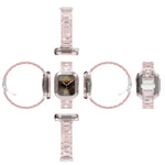 Bracelet de montre en résine époxy effet caméléon pour Apple Watch Series 10 46 mm, 42 mm, 44/45 mm, 40/41 mm et 49 mm.