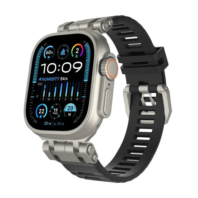 Bracelet de montre H016 Functional Series en TPU à texture sergée, pour Apple Watch 46 mm / 49 mm / 45 mm / 44 mm