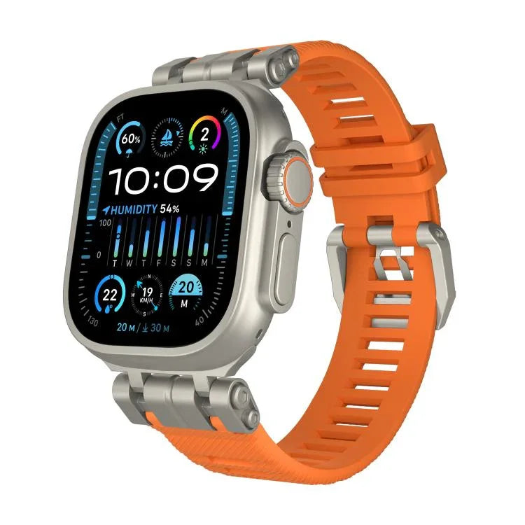 Bracelet de montre H016 Functional Series en TPU à texture sergée, pour Apple Watch 46 mm / 49 mm / 45 mm / 44 mm