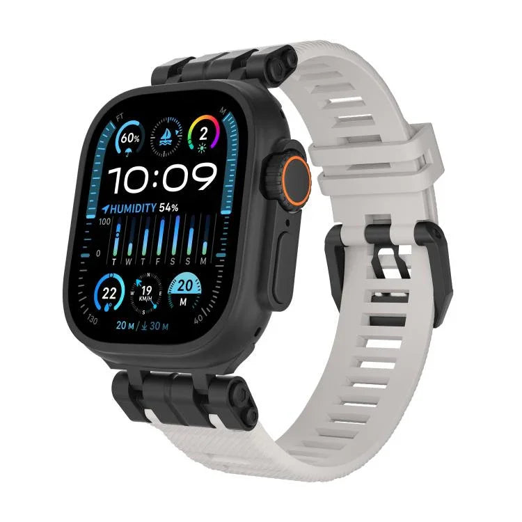 Bracelet de montre H016 Functional Series en TPU à texture sergée, pour Apple Watch 46 mm / 49 mm / 45 mm / 44 mm
