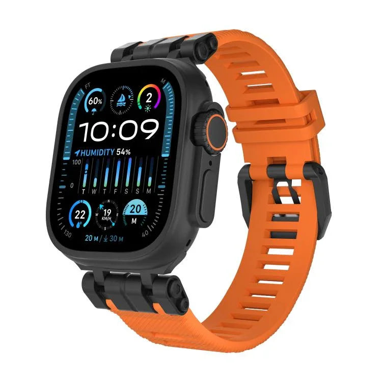 Bracelet de montre H016 Functional Series en TPU à texture sergée, pour Apple Watch 46 mm / 49 mm / 45 mm / 44 mm