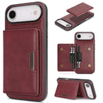 Étui de téléphone en cuir Kalebol Strong MagSafe Magnetic Two-Fold Card Bag, pour iPhone 17 Pro Max, pour iPhone 17 Pro, pour iPhone 17, pour iPhone Air