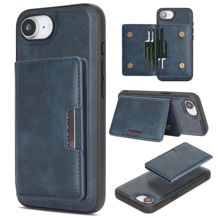 Étui de téléphone en cuir Kalebol Strong MagSafe Magnetic Two-Fold Card Bag, pour iPhone 17 Pro Max, pour iPhone 17 Pro, pour iPhone 17, pour iPhone Air