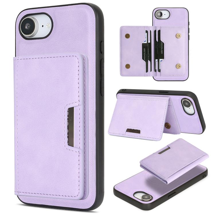 Étui de téléphone en cuir Kalebol Strong MagSafe Magnetic Two-Fold Card Bag, pour iPhone 17 Pro Max, pour iPhone 17 Pro, pour iPhone 17, pour iPhone Air