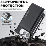 Étui de téléphone en cuir Kalebol Strong MagSafe Magnetic Two-Fold Card Bag, pour iPhone 17 Pro Max, pour iPhone 17 Pro, pour iPhone 17, pour iPhone Air