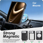 Étui de téléphone en cuir Kalebol Strong MagSafe Magnetic Two-Fold Card Bag, pour iPhone 17 Pro Max, pour iPhone 17 Pro, pour iPhone 17, pour iPhone Air