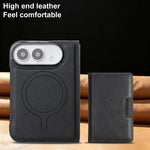 Étui de téléphone en cuir Kalebol Strong MagSafe Magnetic Two-Fold Card Bag, pour iPhone 17 Pro Max, pour iPhone 17 Pro, pour iPhone 17, pour iPhone Air