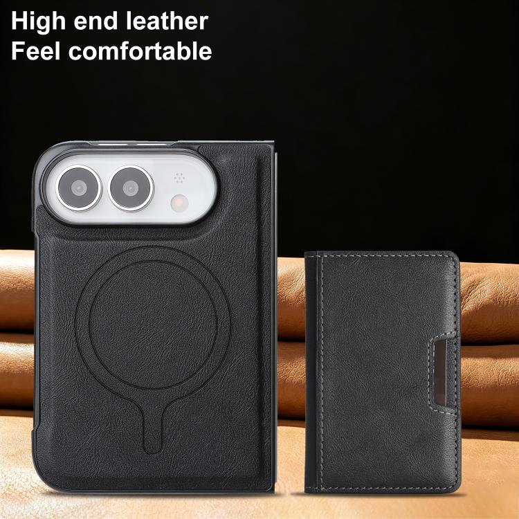 Étui de téléphone en cuir Kalebol Strong MagSafe Magnetic Two-Fold Card Bag, pour iPhone 17 Pro Max, pour iPhone 17 Pro, pour iPhone 17, pour iPhone Air