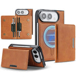 Étui de téléphone en cuir Kalebol Strong MagSafe Magnetic Two-Fold Card Bag, pour iPhone 17 Pro Max, pour iPhone 17 Pro, pour iPhone 17, pour iPhone Air