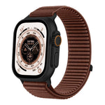 Bracelet de montre en nylon tissé avec fermeture auto-agrippante et interface métallique, compatible avec Apple Watch 46 mm / 49 mm / 45 mm / 44 mm et Apple Watch 42 mm / 41 mm / 40 mm / 38 mm.