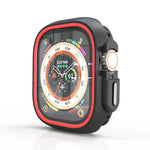 Étui de protection bicolore demi-enveloppant en polycarbonate, pour Apple Watch 44 mm / 45 mm et Apple Watch Ultra 49 mm