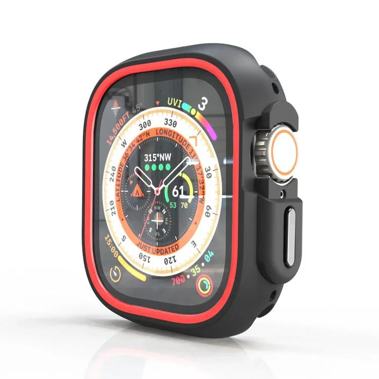 Étui de protection bicolore demi-enveloppant en polycarbonate, pour Apple Watch 44 mm / 45 mm et Apple Watch Ultra 49 mm