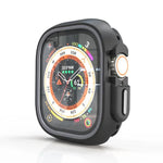 Étui de protection bicolore demi-enveloppant en polycarbonate, pour Apple Watch 44 mm / 45 mm et Apple Watch Ultra 49 mm
