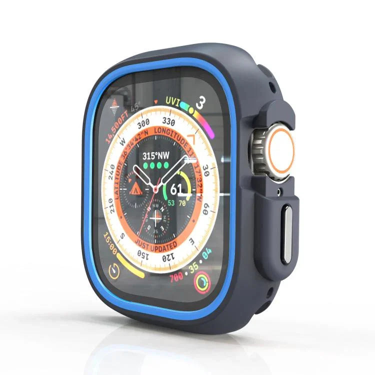 Étui de protection bicolore demi-enveloppant en polycarbonate, pour Apple Watch 44 mm / 45 mm et Apple Watch Ultra 49 mm