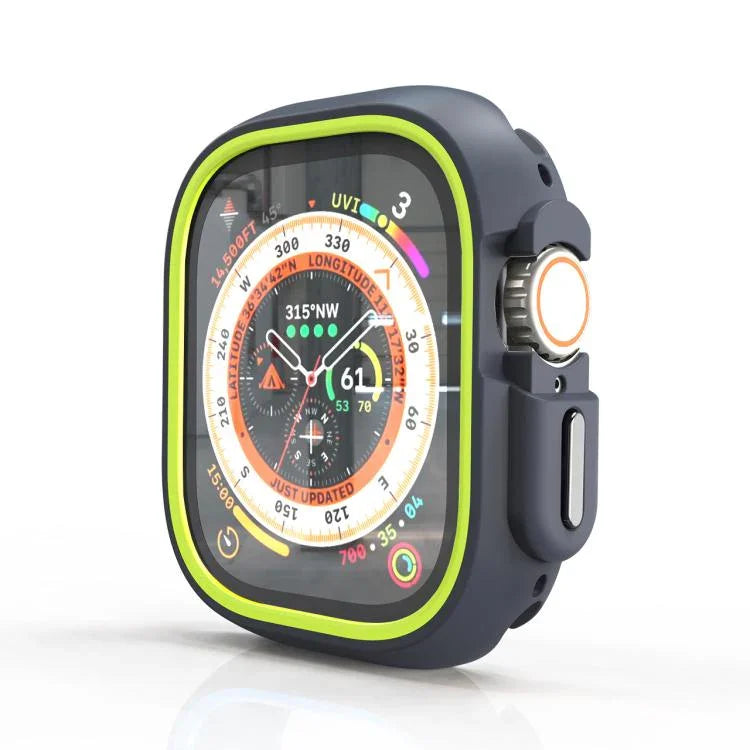 Étui de protection bicolore demi-enveloppant en polycarbonate, pour Apple Watch 44 mm / 45 mm et Apple Watch Ultra 49 mm