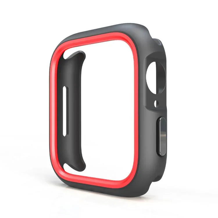 Étui de protection bicolore demi-enveloppant en polycarbonate, pour Apple Watch 44 mm / 45 mm et Apple Watch Ultra 49 mm