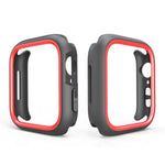 Étui de protection bicolore demi-enveloppant en polycarbonate, pour Apple Watch 44 mm / 45 mm et Apple Watch Ultra 49 mm