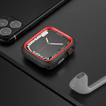 Étui de protection bicolore demi-enveloppant en polycarbonate, pour Apple Watch 44 mm / 45 mm et Apple Watch Ultra 49 mm