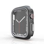 Étui de protection bicolore demi-enveloppant en polycarbonate, pour Apple Watch 44 mm / 45 mm et Apple Watch Ultra 49 mm